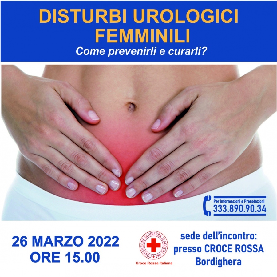 Conferenza sui Disturbi urologici femminili presso la sede della Croce Rossa